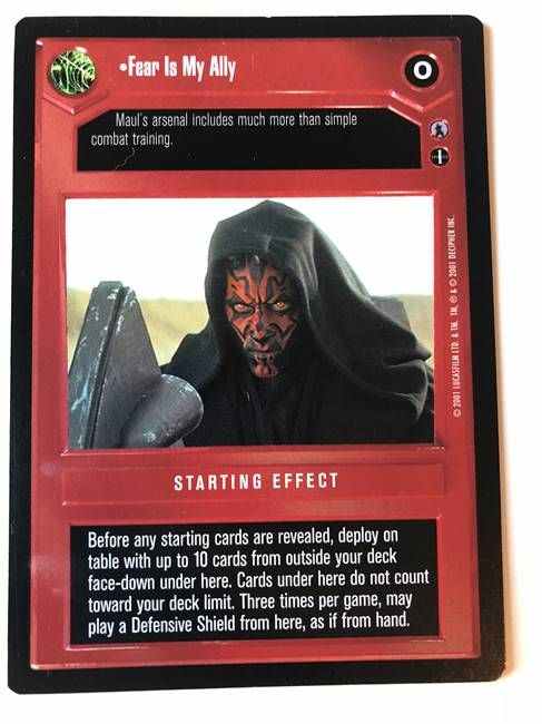 Star Wars CCG (SWCCG) Fear Is My Ally