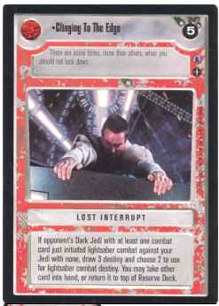 Star Wars CCG (SWCCG) Clinging To The Edge