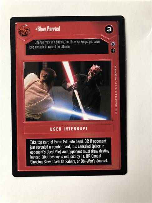 Star Wars CCG (SWCCG) Blow Parried