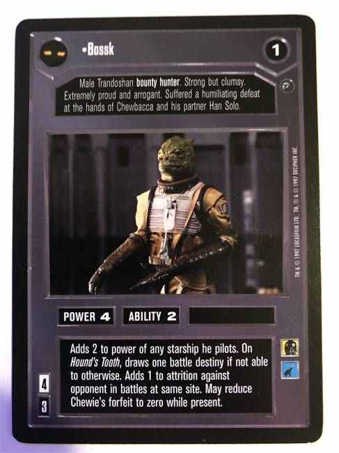 Star Wars CCG (SWCCG) Bossk