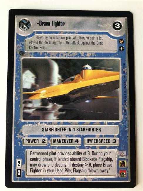 Star Wars CCG (SWCCG) Bravo Fighter