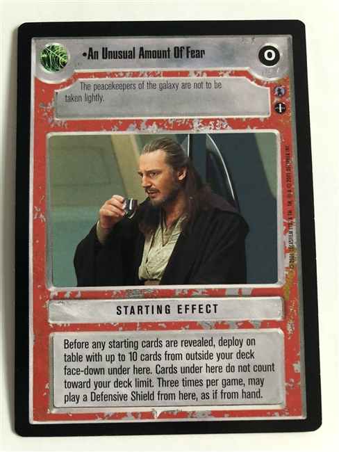 Star Wars CCG (SWCCG) An Unusual Amount Of Fear