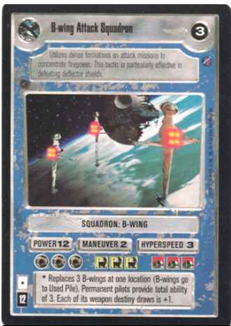 Star Wars CCG (SWCCG) B-wing Attack Squadron