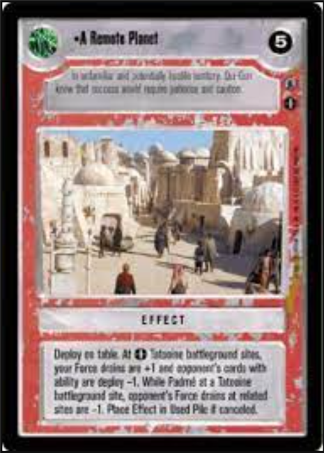 Star Wars CCG (SWCCG) A Remote Planet