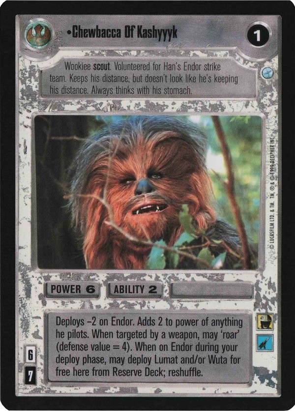 Star Wars CCG (SWCCG) Chewbacca of Kashyyyk