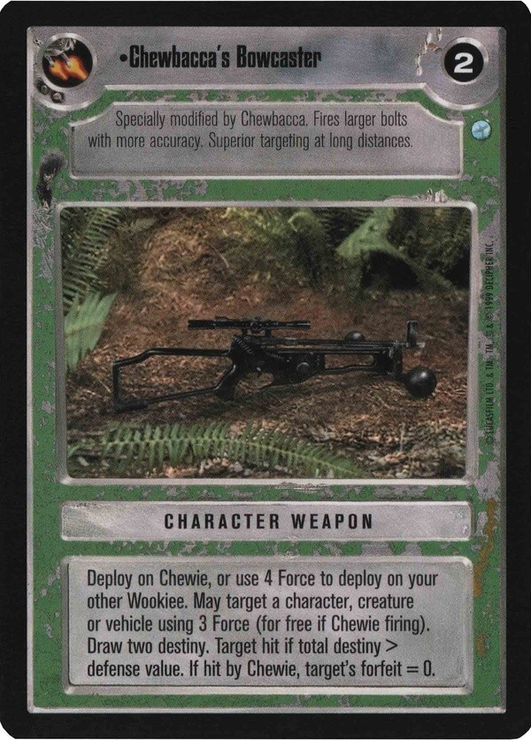 Star Wars CCG (SWCCG) Chewbacca's Bowcaster