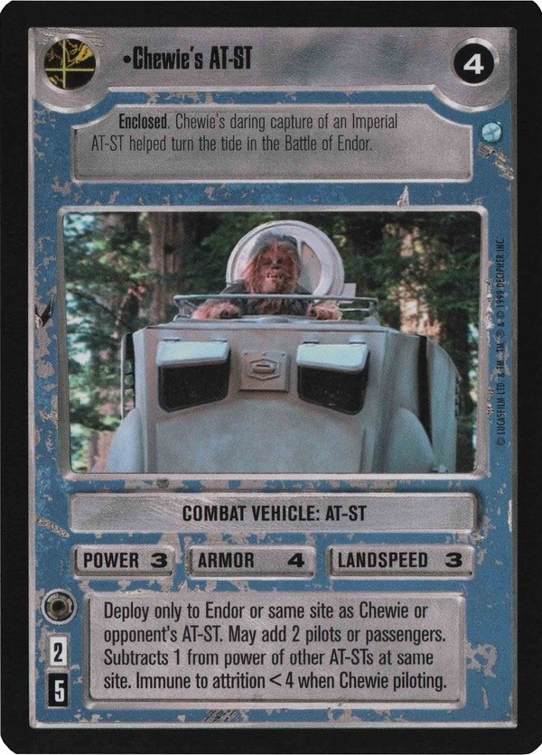 Star Wars CCG (SWCCG) Chewie's AT-ST