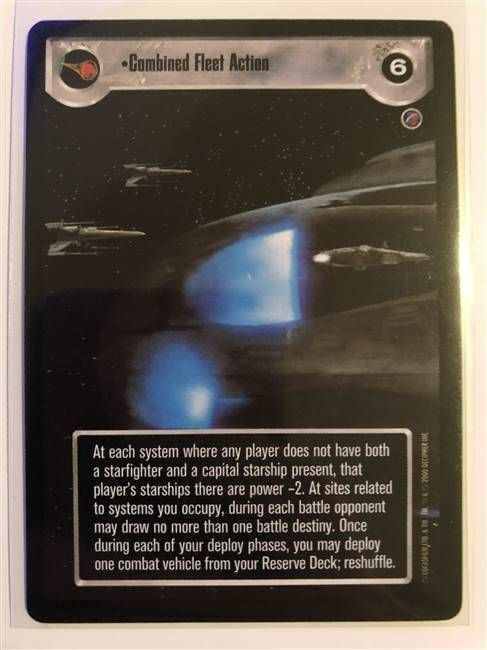 Star Wars CCG (SWCCG) Combined Fleet Action