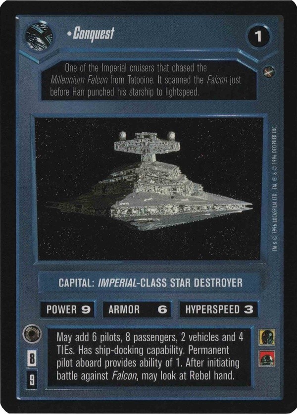 Star Wars CCG (SWCCG) Conquest