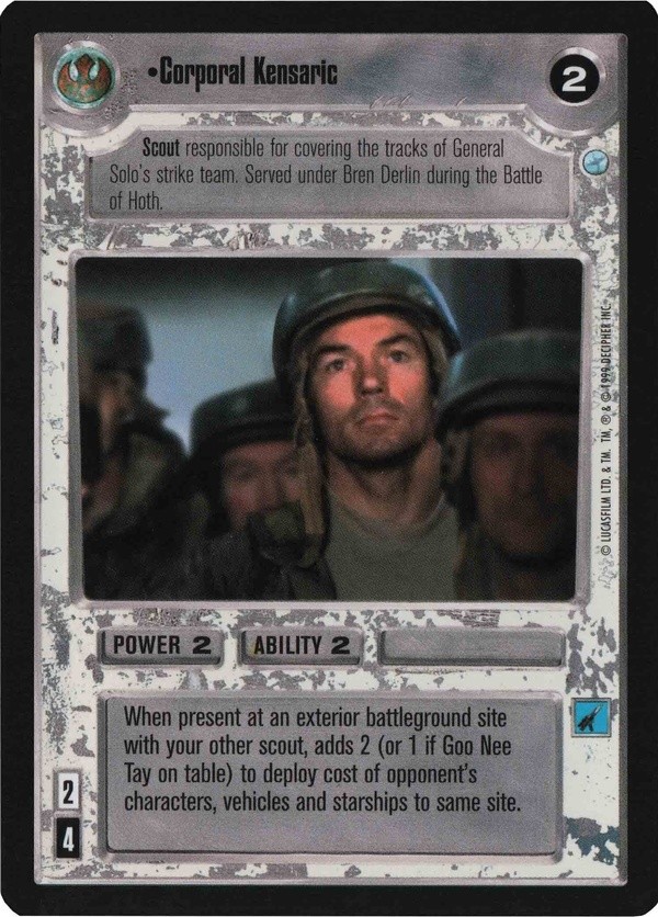 Star Wars CCG (SWCCG) Corporal Kensaric