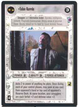 Star Wars CCG (SWCCG) Talon Karrde