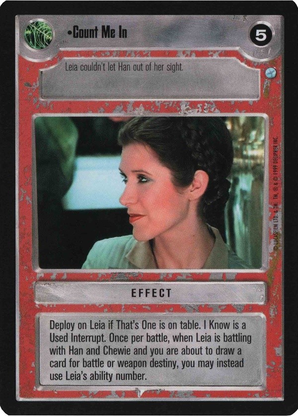 Star Wars CCG (SWCCG) Count Me In