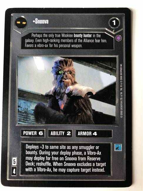 Star Wars CCG (SWCCG) Snoova