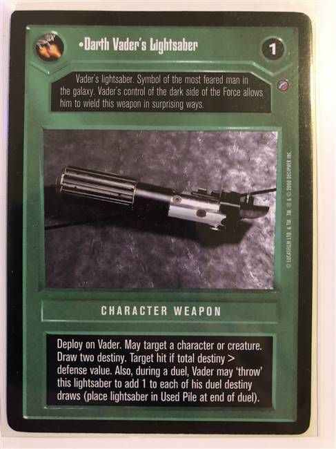 Star Wars CCG (SWCCG) Darth Vader's Lightsaber