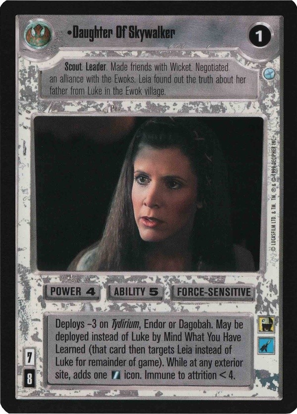 Star Wars CCG (SWCCG) Daughter of Skywalker