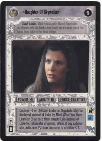 Star Wars CCG (SWCCG) Daughter of Skywalker