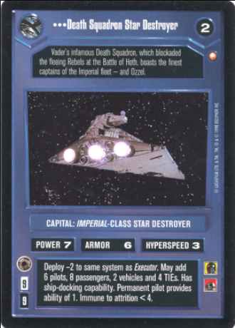 Star Wars CCG (SWCCG) Death Squadron Star Destroyer