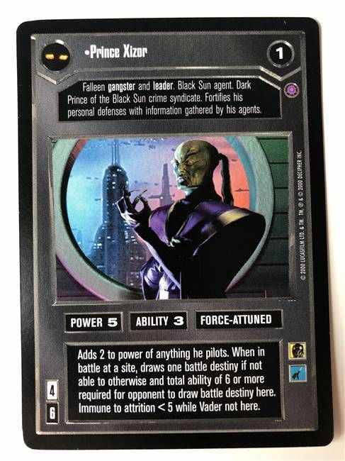 Star Wars CCG (SWCCG) Prince Xizor