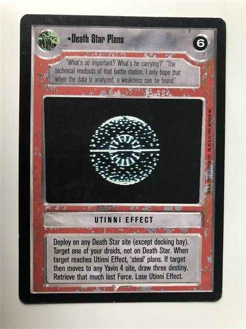 Star Wars CCG (SWCCG) Death Star Plans