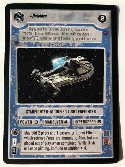 Star Wars CCG (SWCCG) Outrider