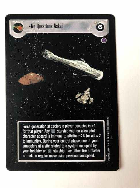 Star Wars CCG (SWCCG) No Questions Asked
