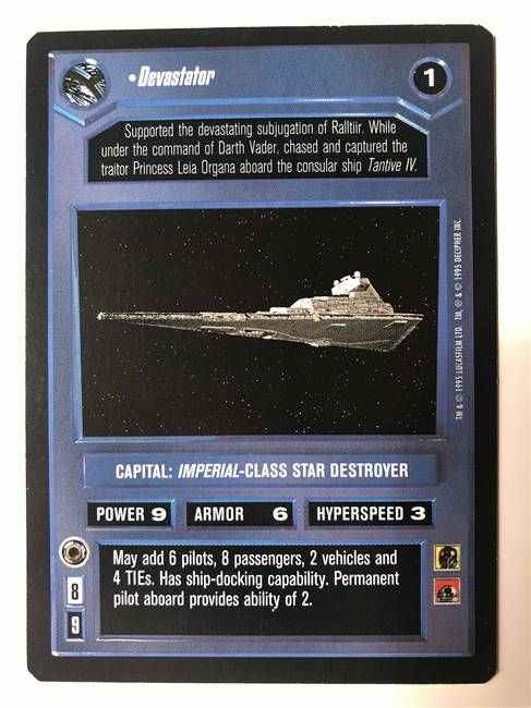 Star Wars CCG (SWCCG) Devastator