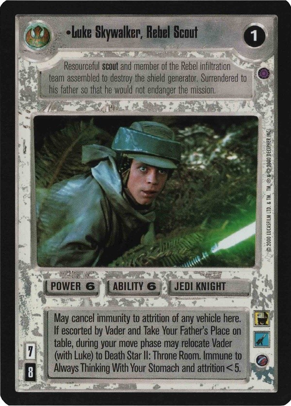Buy Luke Skywalker, Rebel Scout | SWCCG | SWCCGStore.com