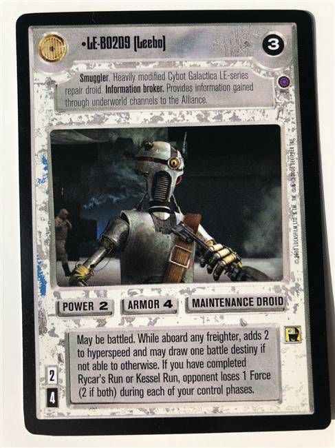 Star Wars CCG (SWCCG) LE-BO2D9 (Leebo)