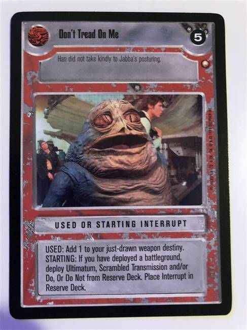 Star Wars CCG (SWCCG) Don't Tread On Me