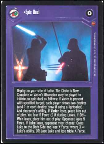 Star Wars CCG (SWCCG) Epic Duel