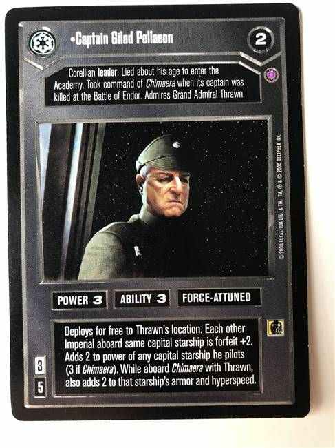 Star Wars CCG (SWCCG) Captain Gilad Pellaeon