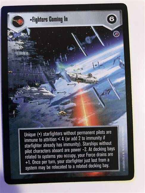 Star Wars CCG (SWCCG) Fighters Coming In