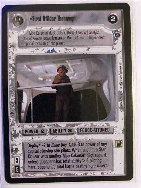 Star Wars CCG (SWCCG) First Officer Thaneespi