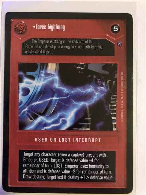 Star Wars CCG (SWCCG) Force Lightning