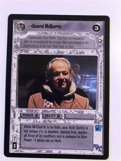 Star Wars CCG (SWCCG) General McQuarrie