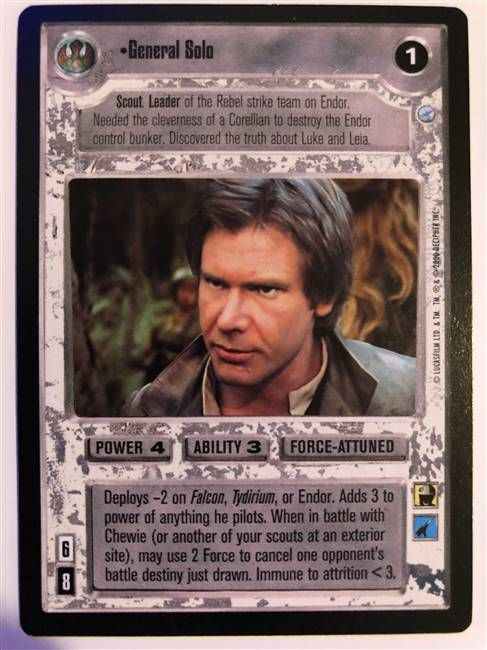 Star Wars CCG (SWCCG) General Solo