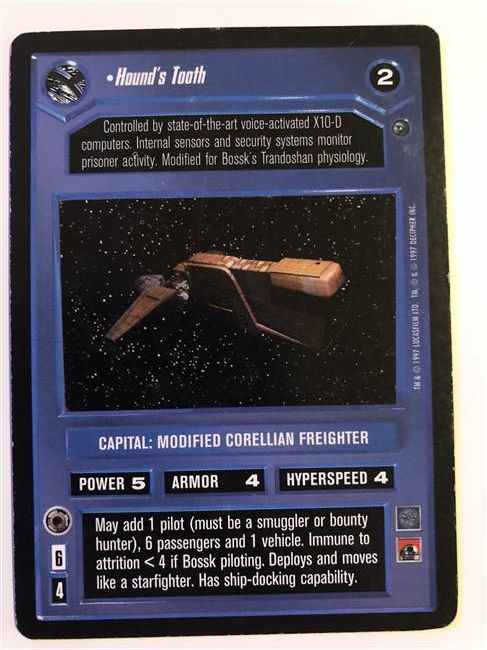 Star Wars CCG (SWCCG) Hound's Tooth