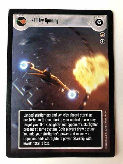 Star Wars CCG (SWCCG) I'll Try Spinning