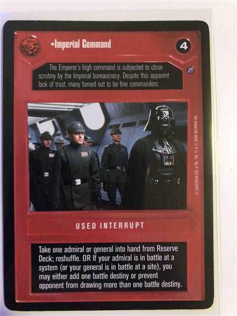 Star Wars CCG (SWCCG) Imperial Command