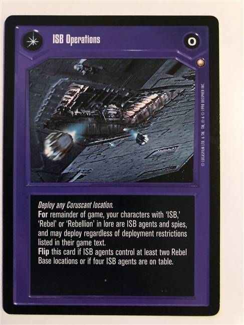 Star Wars CCG (SWCCG) ISB Operations/Empire's Sinister Agents