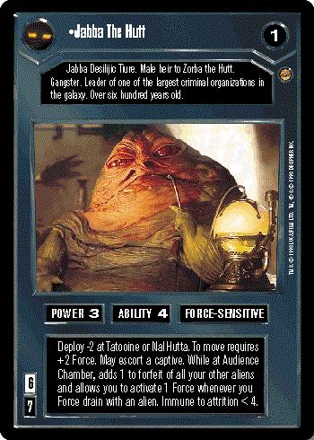 Star Wars CCG (SWCCG) Jabba the Hutt