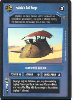 Star Wars CCG (SWCCG) Jabba's Sail Barge