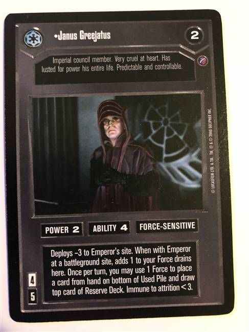 Star Wars CCG (SWCCG) Janus Greejatus