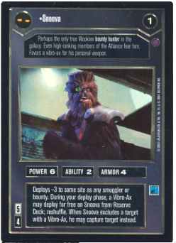 Star Wars CCG (SWCCG) Snoova (Foil)