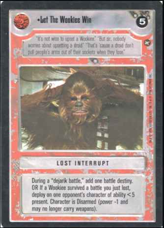 Star Wars CCG (SWCCG) Let The Wookiee Win