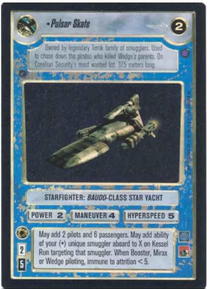 Star Wars CCG (SWCCG) Pulsar Skate (Foil)