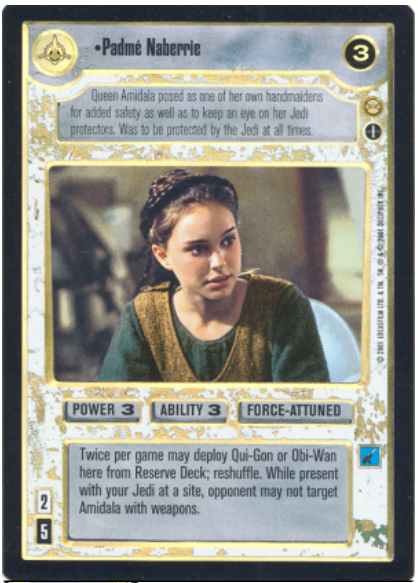 Star Wars CCG (SWCCG) Padme Naberrie (AI Foil)