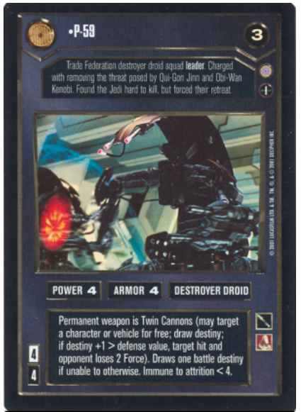 Star Wars CCG (SWCCG) P-59 (Foil)