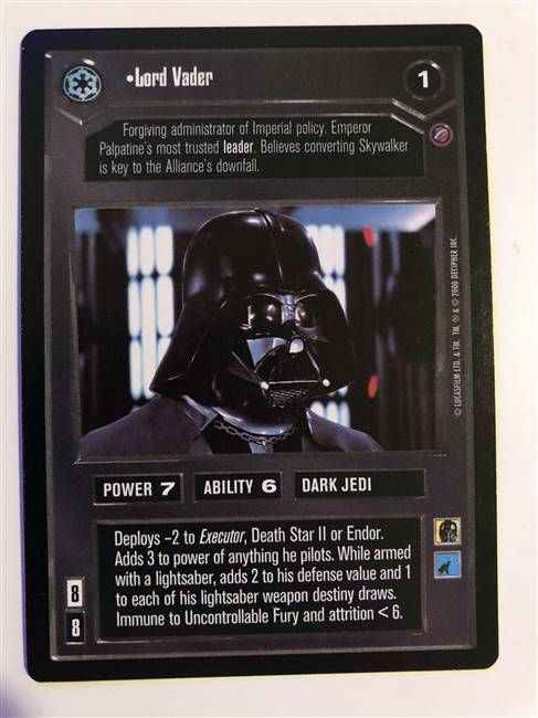 Star Wars CCG (SWCCG) Lord Vader