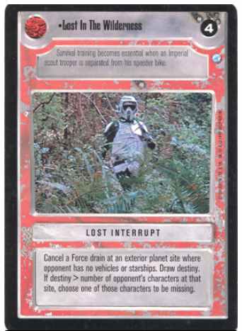 Star Wars CCG (SWCCG) Lost In The Wilderness